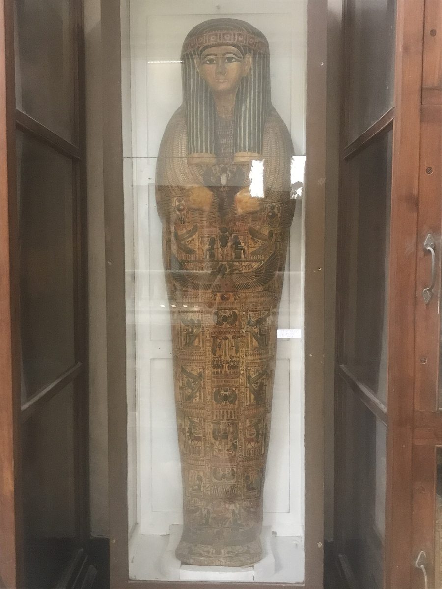Coffin object in the Egyptian Museum in Cairo